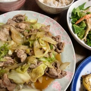 醤油ベースの肉野菜炒め＋＋